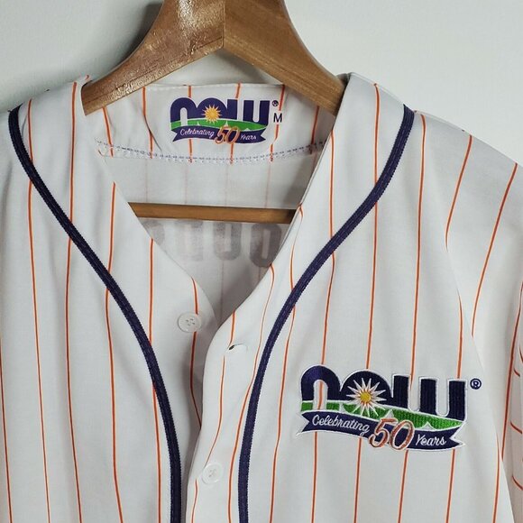 Now Foods Celebrating 50 Years Baseball Jersey Shirt Unisex M Medium - Picture 7 of 9